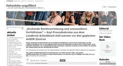 Desktop Screenshot of hohenlohe-ungefiltert.de